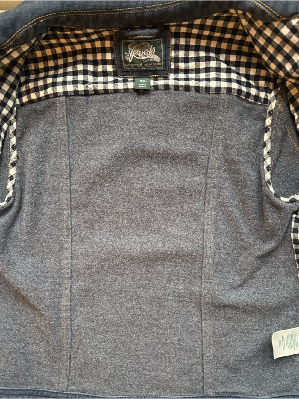 Roots Women’s Stretch Denim Jacket, Lined, Button Front, Size S - Picture 16 of 16